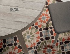 MESA COMEDOR REDONDA EXTENSIBLE - BRASIL