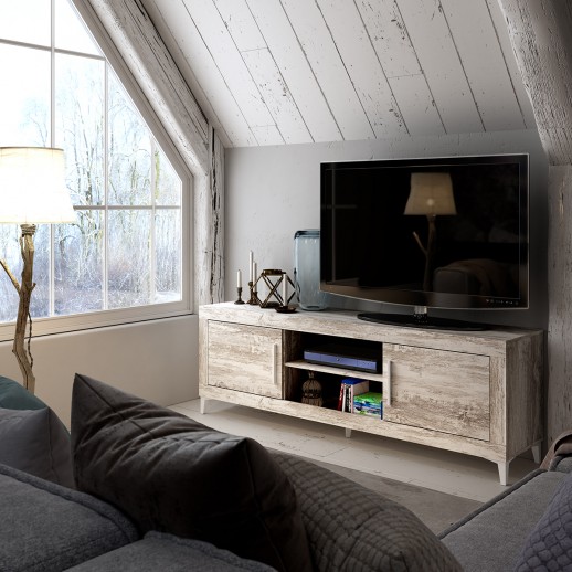 Mueble tv 180 cm. diseño en madera en