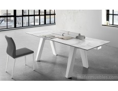 MESA DE COMEDOR TAPA CRISTAL O CERÁMICA