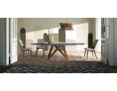 MESA COMEDOR MODERNA EXTENSIBLE - ENCIMERA CRISTAL O CERÁMICA