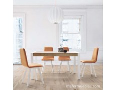 MESA EXTENSIBLE -TEMA- PATAS METÁLICAS