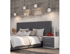 GALERÍA 034 TAIKO, TAPIZADO GRIS/BLANCO