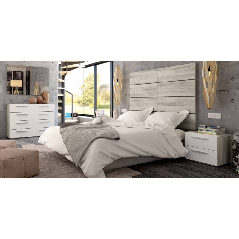 DORMITORIO 015 MODERNO CORAL/BLANCO SOUL